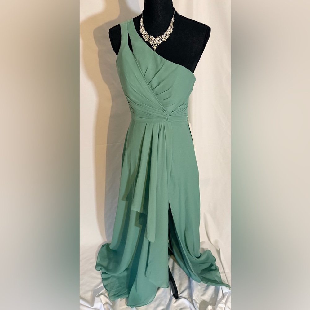 Sage Green Evening Dress